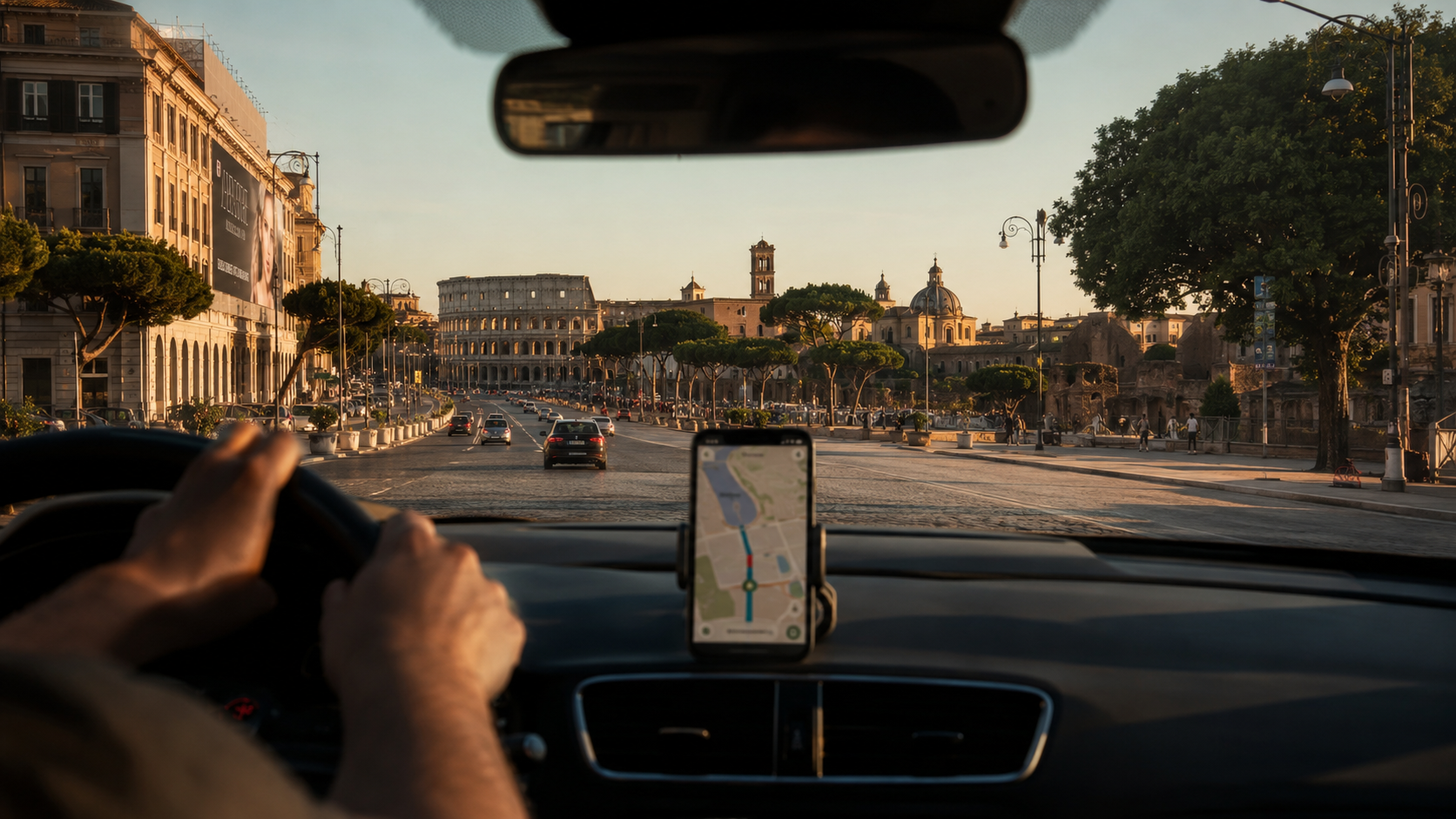 roma in auto a nolegio